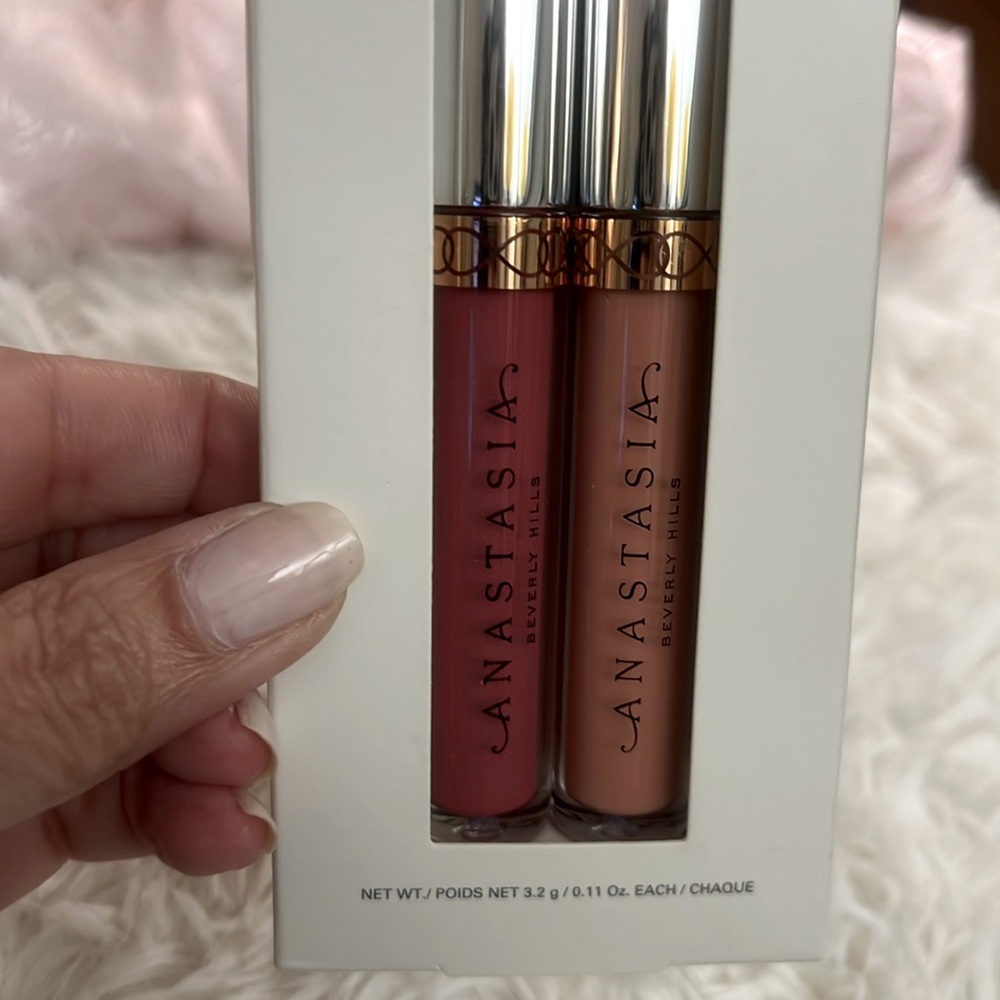 Anastasia Beverly Hills Liquid Lipstick Duo, Kathryn & Stripped NIB - Picture 8 of 10